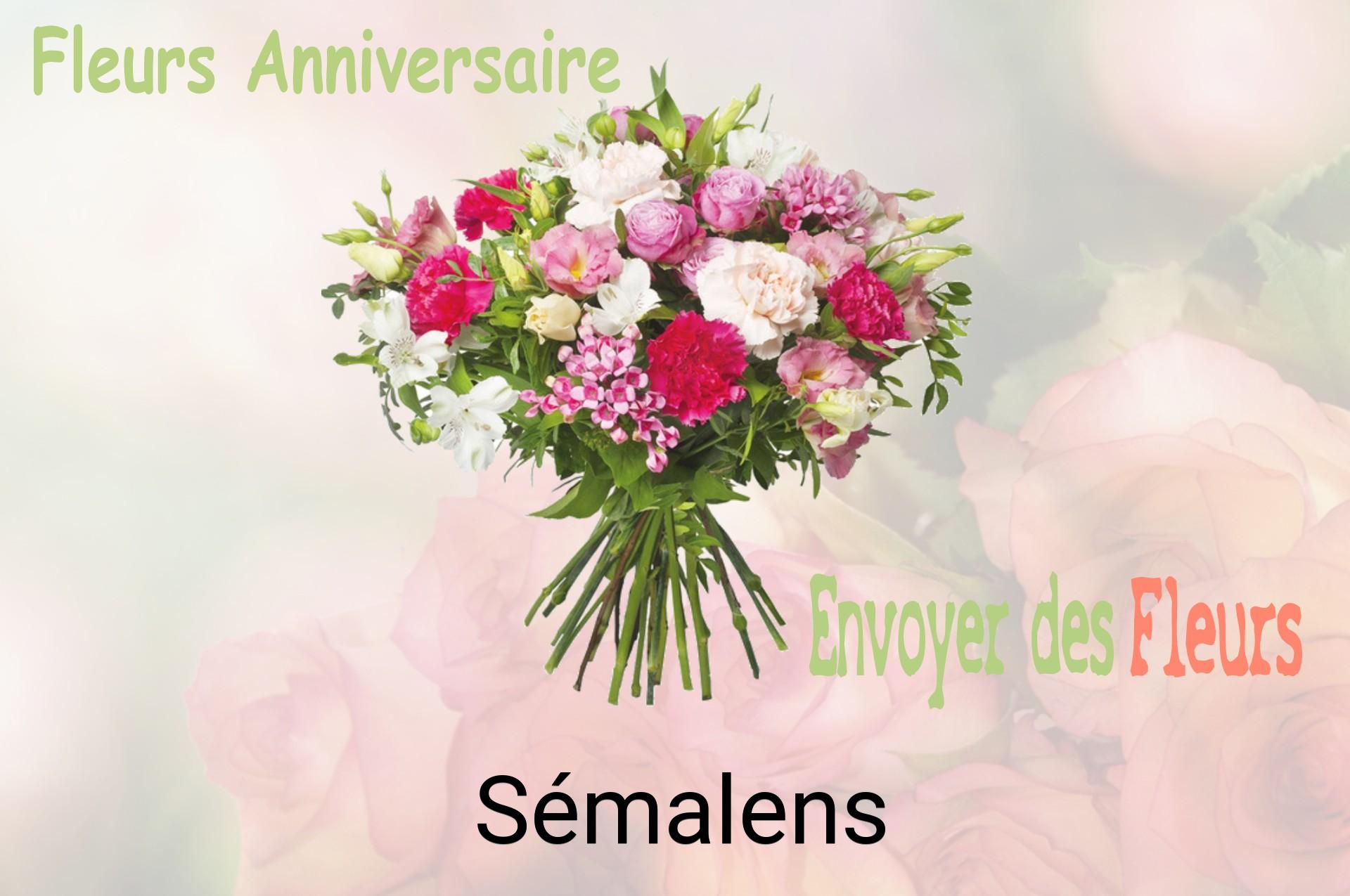Bouquet de fleurs d’anniversaire livré à Sémalens